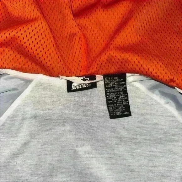 Boy’s Vintage 1990 Starter Jacket Blue Orange XL - Picture 8 of 9